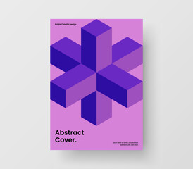 Fototapeta premium Colorful cover design vector concept. Premium geometric tiles presentation layout.