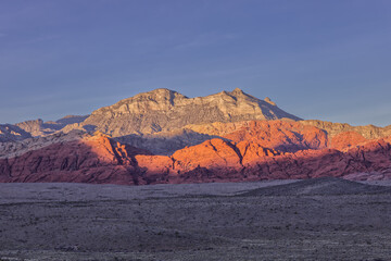 Las Vegas Red Rock Canyon During Golden Hour