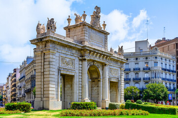 "Puerta del Mar" in Valencia city, Spain