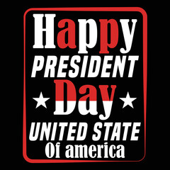 best happy president day t shirt design vector