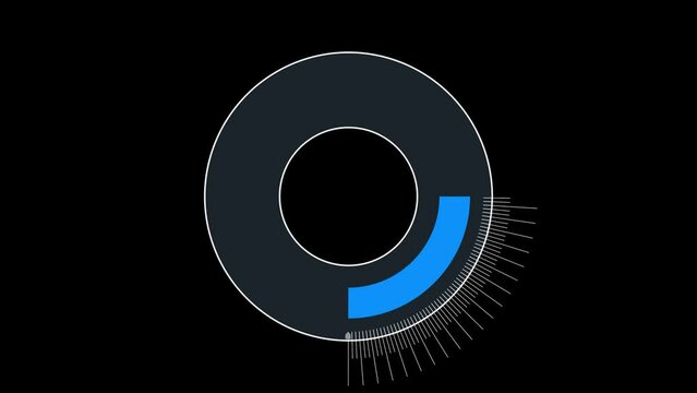 4k animation shows loading progress