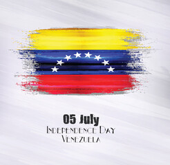 Vector illustration of Venezuela,05 July,Independence Day 