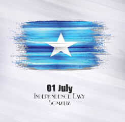 Vector illustration of Somalia,01 July,Independence Day