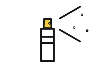 AGA（薄毛治療）の塗り薬、スプレータイプのアイコン、AGAのイメージ