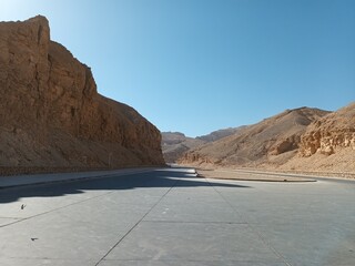 Road to the Valley of the Kings, Luxor, Egypt