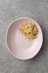 Boiled Quinoa in a bowl, healthy food, diet