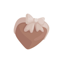 Heart shaped chocolate candy