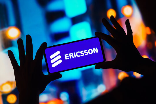 December 26, 2022, Brazil. In this photo illustration, the Telefonaktiebolaget LM Ericsson logo is displayed on a smartphone mobile screen.