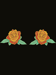 Rose flower vector illustration