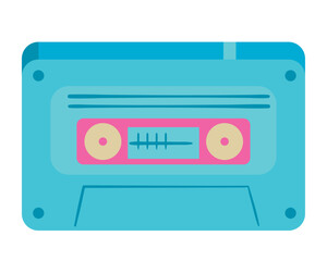 blue music cassette