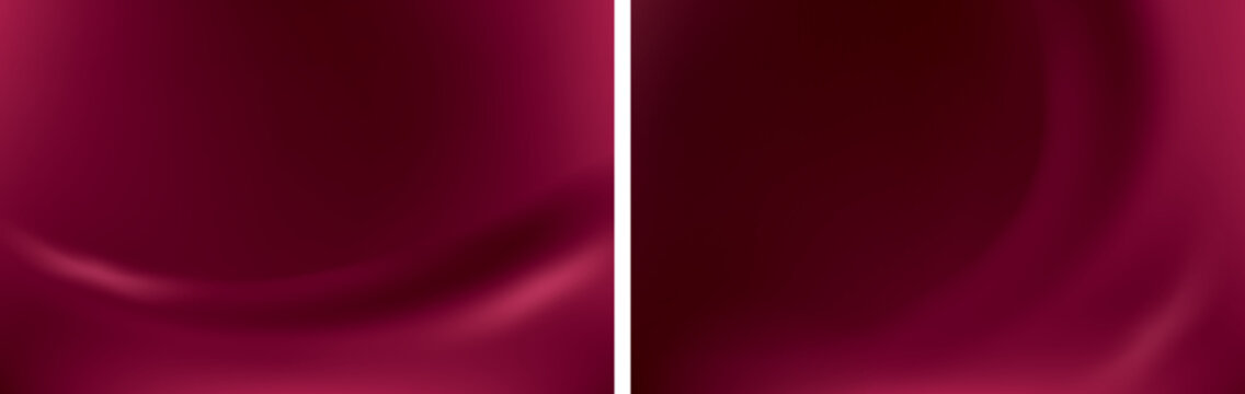 Abstract viva magenta background with smooth wavy texture background silk drapery
