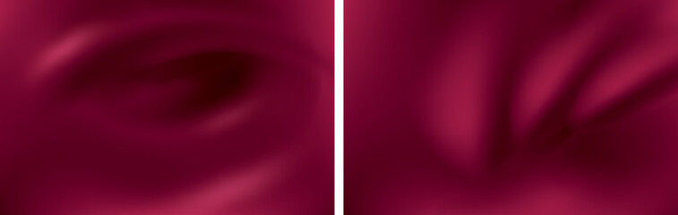 Abstract viva magenta background with smooth wavy texture background silk drapery