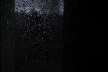 background with rain