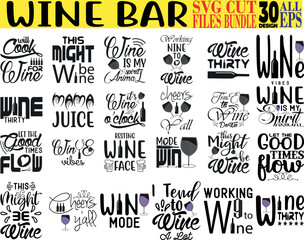 Fototapeta premium Wine Bar business, concept, word, design, illustration, text, stamp, vector, cloud, people, icon, symbol, health, success, technology, nature