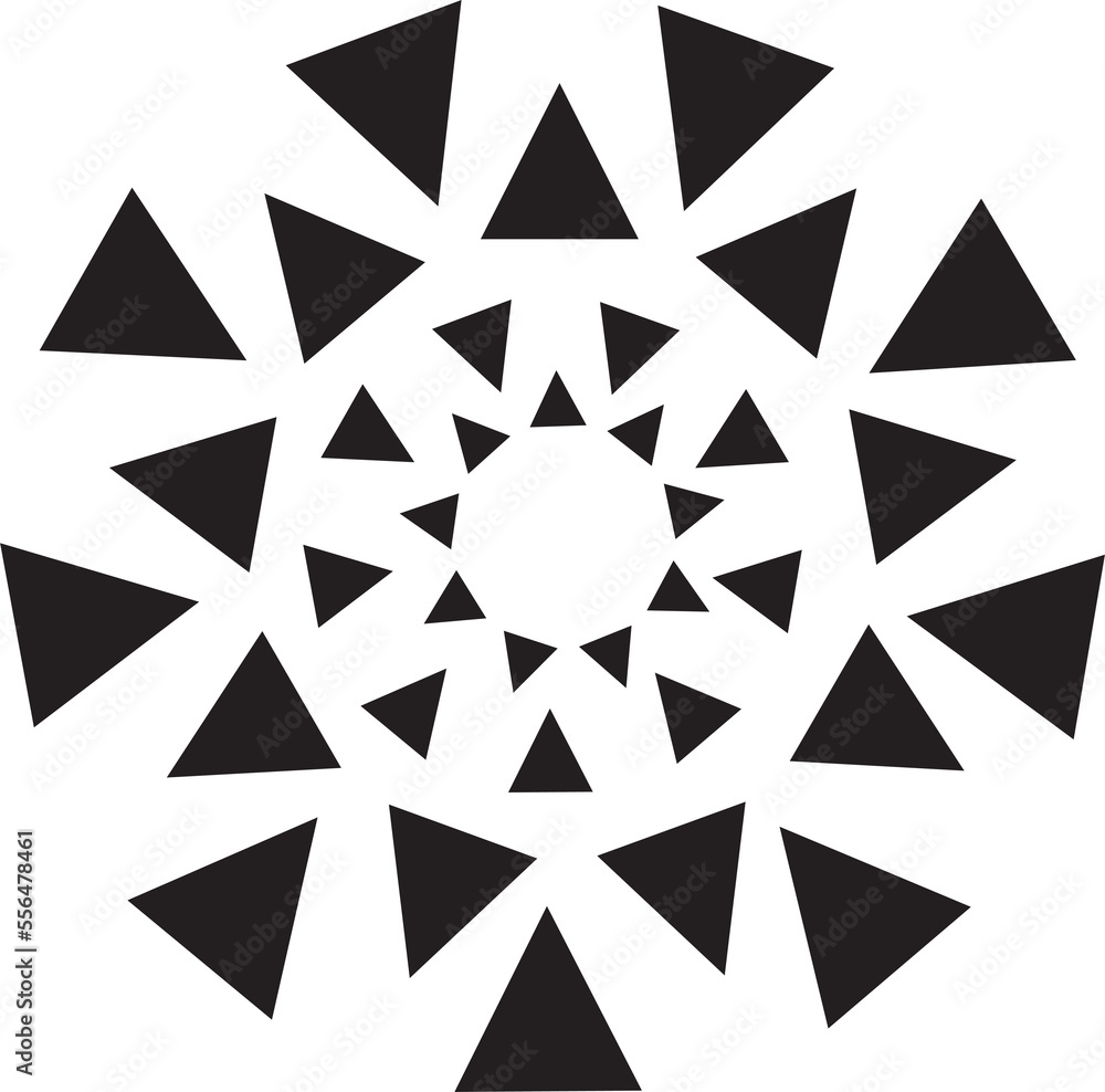 Poster circle design element. rounded halftone. png with transparent background.