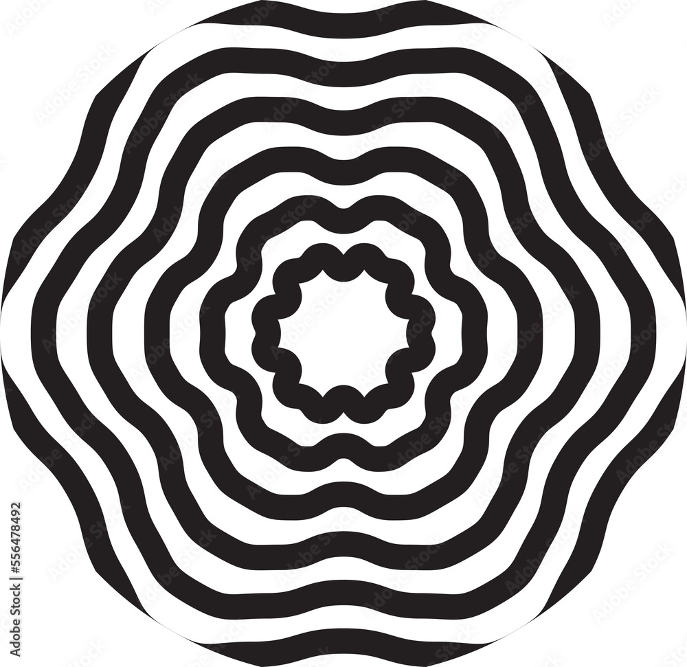 Poster circle design element. rounded halftone. png with transparent background.