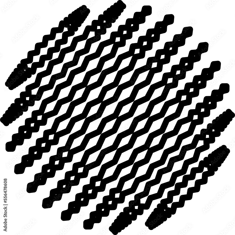Poster circle design element. rounded halftone. png with transparent background.