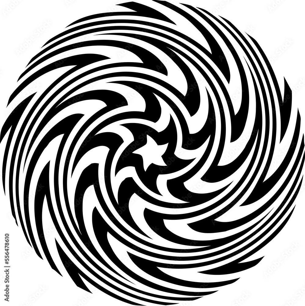 Poster circle design element. rounded halftone. png with transparent background.