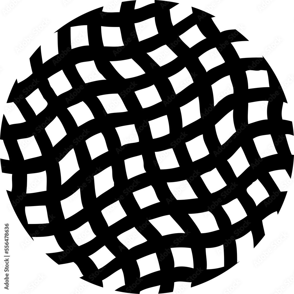Poster circle design element. rounded halftone. png with transparent background.