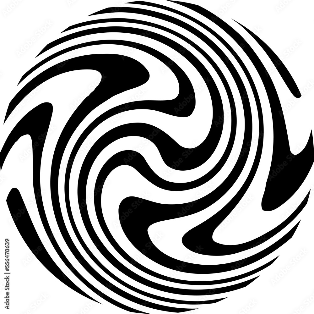 Poster circle design element. rounded halftone. png with transparent background.
