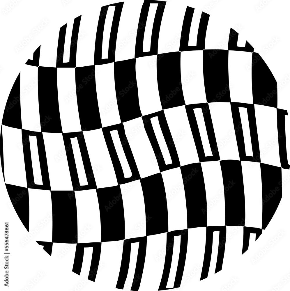 Poster circle design element. rounded halftone. png with transparent background.