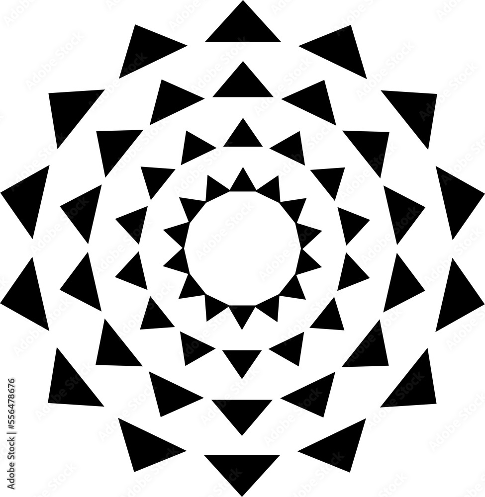 Poster circle design element. rounded halftone. png with transparent background.