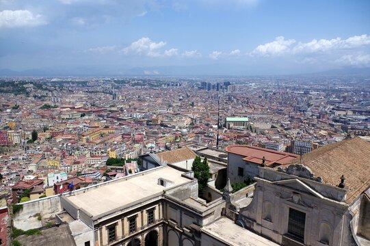 Vue depuis la colline du Vomero, &agrave; Naples