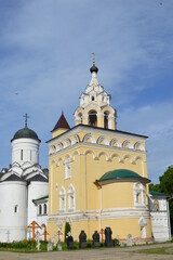 Fototapeta na wymiar Russia, Vladimir region, the city of Kirzhach, Blagoveshchensk Kirzhachsky Convent