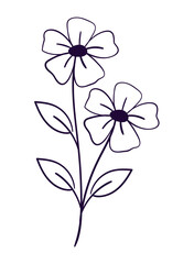 doodle flowers vector design