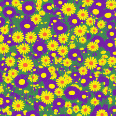 abstract Chamomile digital illustration 