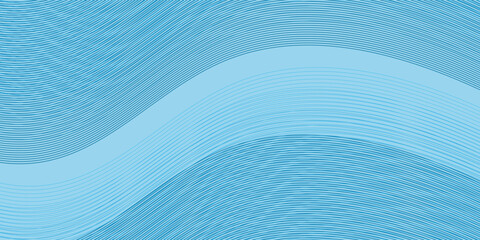 abstract smooth light blue wave background vector illustration design