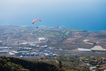 paraglider over the sea, Tenerife