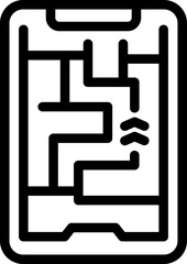 Travel navigation icon outline vector. Tourism education. Travel training