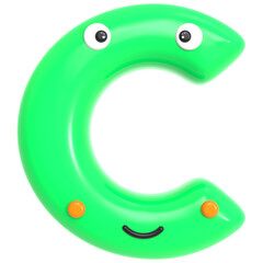 3d illustration of children's toy cubes with letters