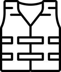 Female construction engineer vest icon outline vector. Woman worker. Industry builder