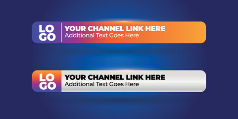 Professional Broadcast Lower third Design Template