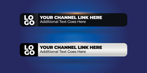 Professional Broadcast Lower third Design Template