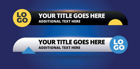 Professional Broadcast Lower third Design Template