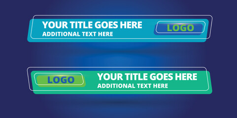 Professional Broadcast Lower third Design Template