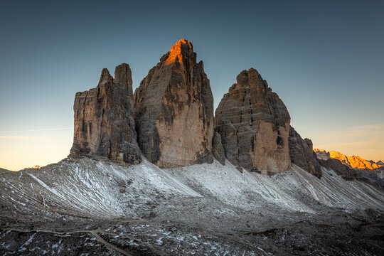 Drei Zinnen zur Goldenen Stunde