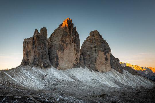 Drei Zinnen zur Goldenen Stunde