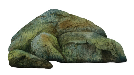 Stone group hand drawn in watercolor. Watercolor illustration.  © Tatiana