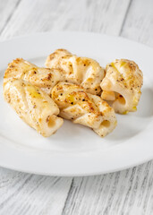 Portion of fried calamari