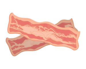 meat bacon slices