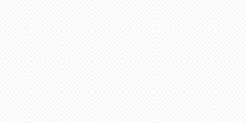 Vector minimalist geometric seamless pattern. Subtle elegant texture with diamonds, rhombuses, thin lines, tiles. Abstract gray and white graphic ornament. Minimal linear background. Repeat geo design