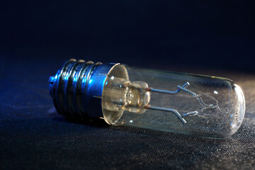 old antique lightbulb photographed