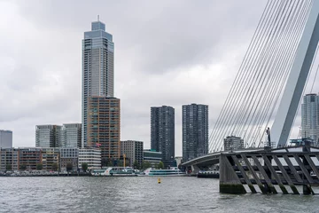 Photo sur Aluminium Rotterdam city skyline of rotterdam
