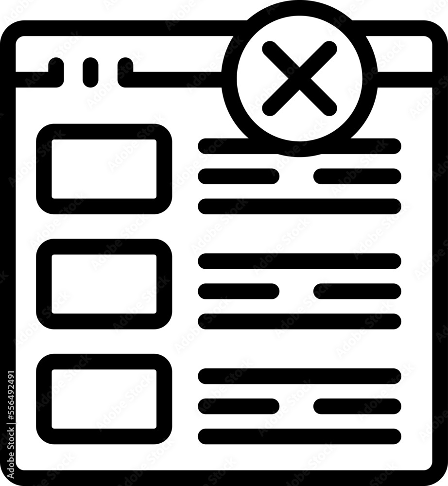 Poster web security icon outline vector. cyber crime. internet mail