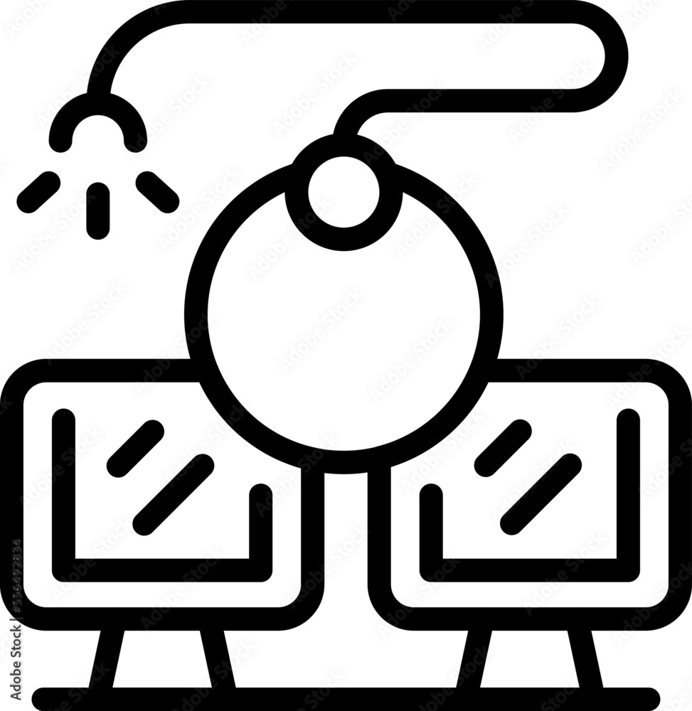 Poster cyber bomb attack icon outline vector. hacker crime. security computer