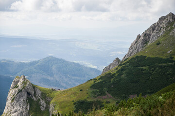 Panorama górskich szczytów
